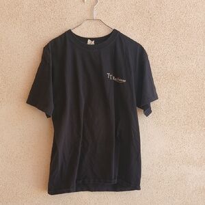 Black T-Shirt with Subtle Logo